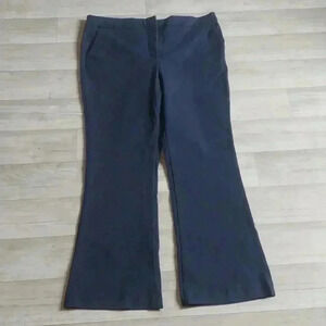 Boden Pants Womens Navy Hampshire Ponte Boot Cut Pocket Trousers Stretch Size 16